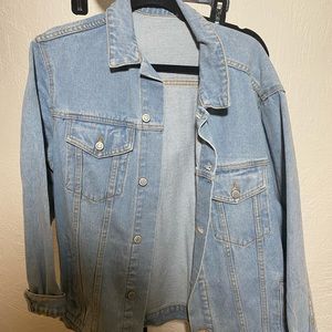 Oversized John Galt Jean Jacket by Brandy Melville
